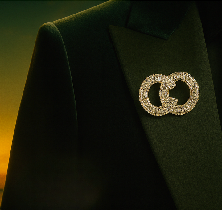 Christiano Crystal Brooch